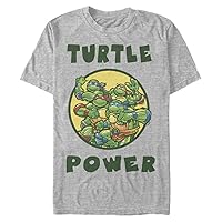 Nickelodeon Big & Tall Teenage Mutant Ninja TMNT Turtle Power Men's Tops Short Sleeve Tee Shirt