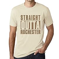Men's Graphic T-Shirt Straight Outta Rochester Eco-Friendly Limited Edition Short Sleeve Tee-Shirt Vintage