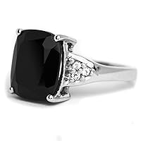 Genuine Black Spinel Ring White Topaz Dainty Jewelry 925 Solid Sterling Silver Boho Ring Statement Ring Black Spinel Jewelry Cute Ring