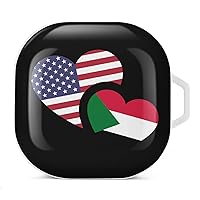 Sudan US Flag Pattern Printed Bluetooth Case Cover Hard PC Headset Protective Shell for Samsung Headset