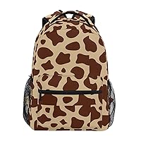 ALAZA Cow Spot Animal Skin Junior High School Bookbag Daypack Laptop Outdoor Backpack