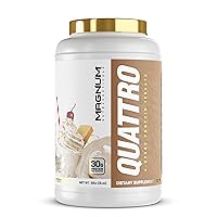 Magnum Nutraceuticals Quattro - Chocolate ,2lb - May Support Muscle Growth & Recovery