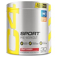 Cellucor C4 Sport Pre Workout Powder Fruit Punch - NSF Certified for Sport | 30 Servings, Packaging may vary.