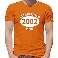 Established 2002 18th Birthday - Mens Premium Cotton T-Shirt