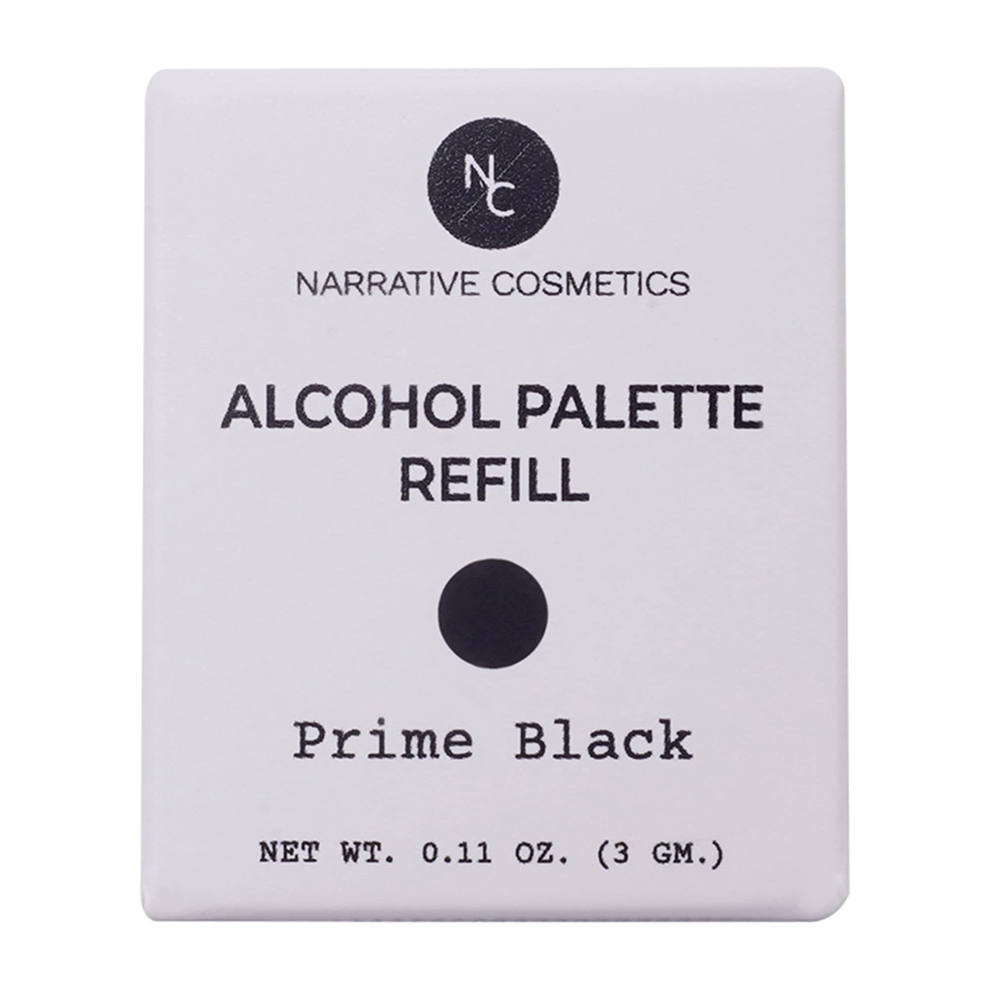 Narrative Cosmetics Alcohol Palette Refill Pans - FX Colors - Prime Black