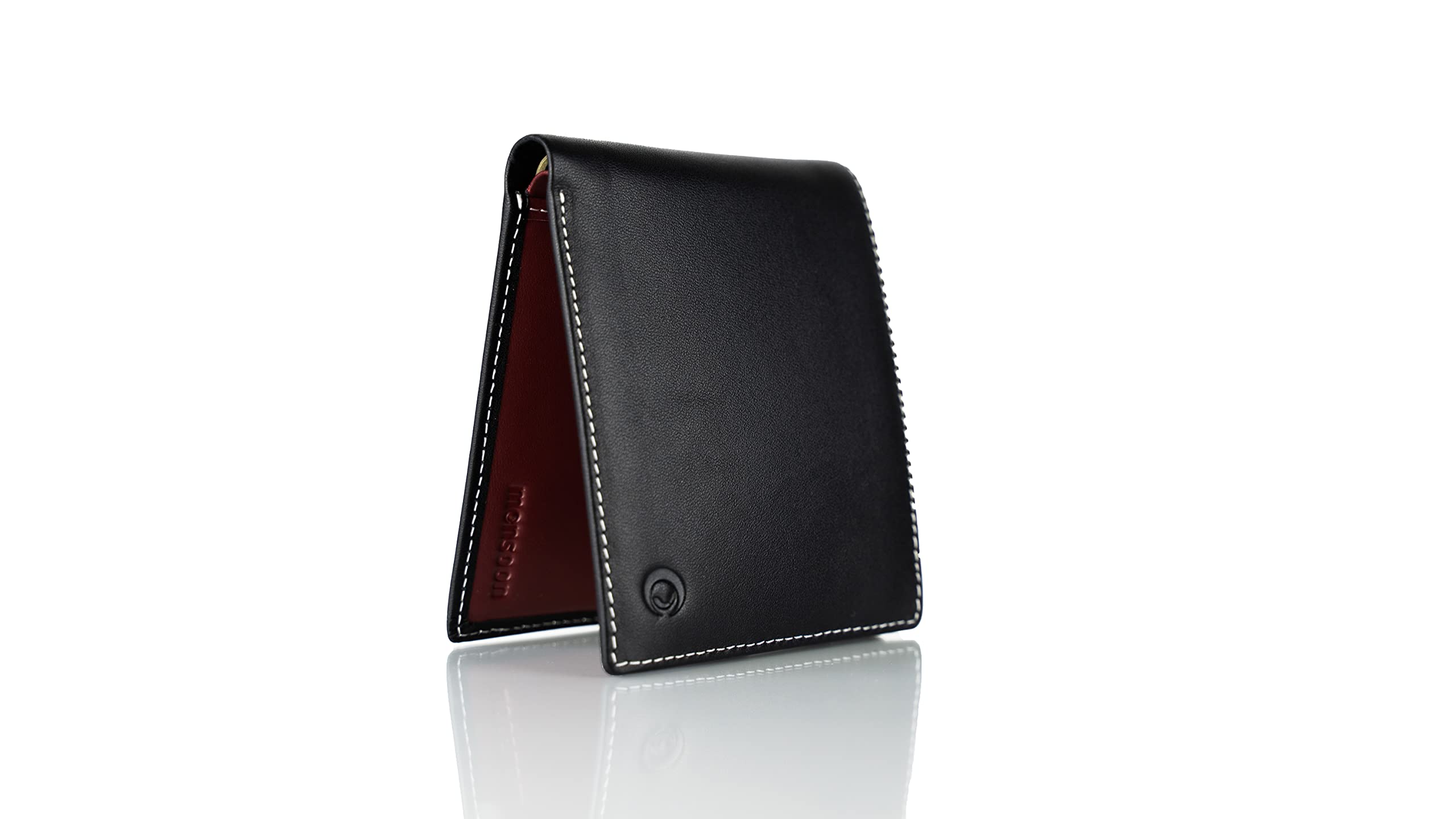 Monsoon [SIERRA Genuine Leather Mens Wallet | RFID Blocking | Wallets for Men | Handcrafted Men Wallet - Black