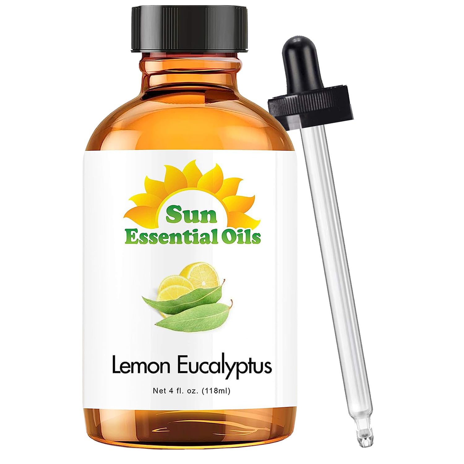 Sun Essential Oils 4oz - Lemon Eucalyptus Essential Oil - 4 Fluid Ounces