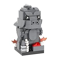MOC Godzilla Brick Mini Headz Building Set,Creative Cute Building Blocks Children Kit,Gifts for Kids(213pcs)