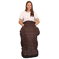 CHUNCIN - Heated Full Body Wraps, Electric Heating Pad Knee Hands Foot Warmer for Pain Relief, 6 Adjustable Temperature Levels/Auto Shut Off/Washable,Brown (Color : Brown)
