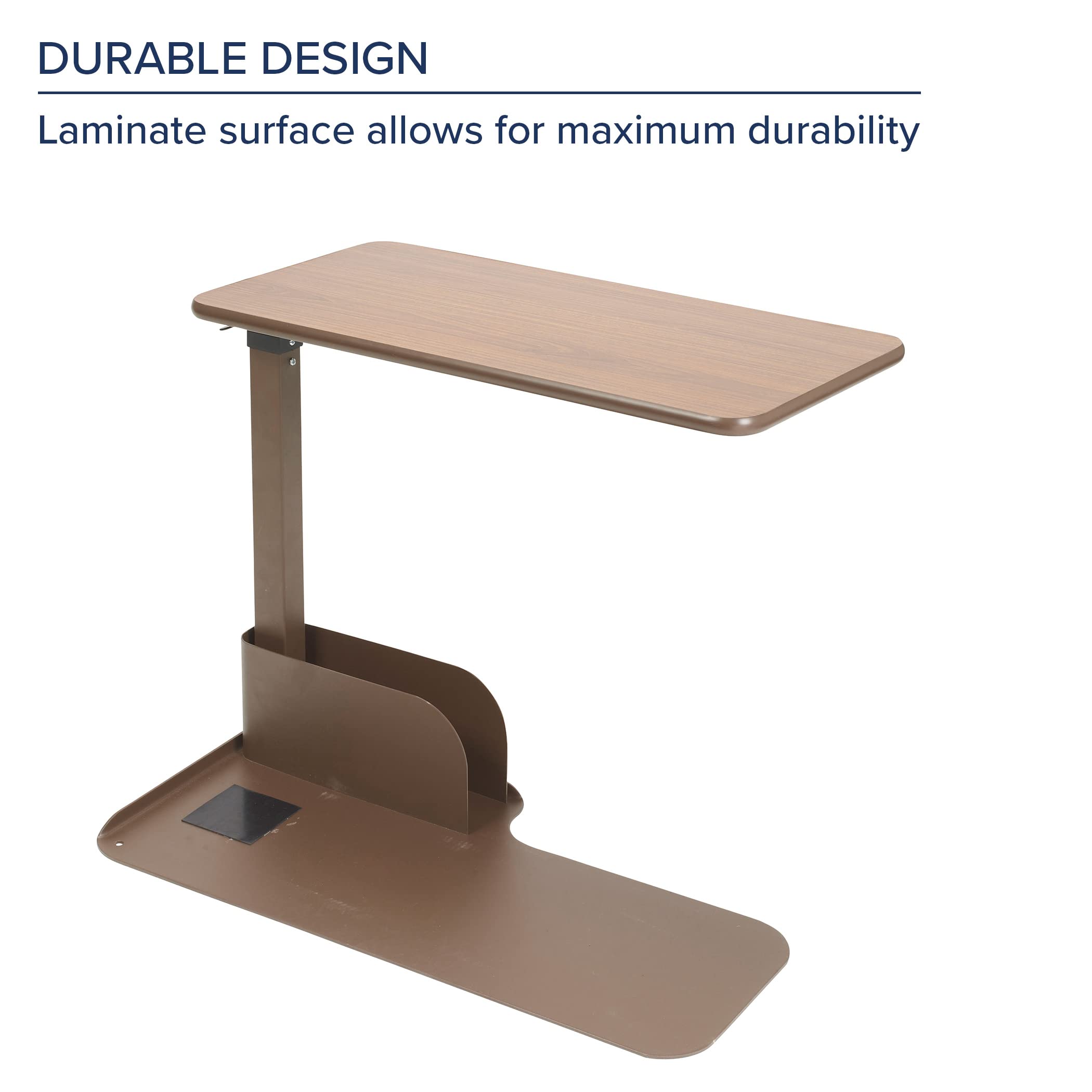 Drive Medical 13085RN Right Side Seat Lift Chair Overbed Table, Walnut