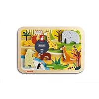 Janod Zoo Chunky Puzzle - 7 Pieces - Ages 18 Months+ - J07022