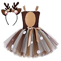 Children's cosplay dress Christmas deer cartoon elk antlers headband set
