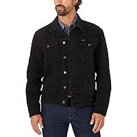 Wrangler Men's Cowboy Cut Western Unlined Denim Jacket, Shadow Black, Large