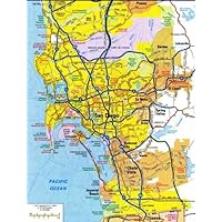 ConversationPrints SAN DIEGO CALIFORNIA MAP GLOSSY POSTER PICTURE PHOTO BANNER PRINT road city