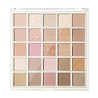 25 Colors Eyeshadow Palettes Oatmeal Milk Tea Tray Glitter Pearl Glitter Gentle Orange Brown Eye Thick Eyeliner Pencil