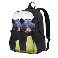 Bears Backpack Printing Lightweight Casual Backpack Shoulder Bags Large Capacity Laptop Backpack