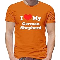 I Love My German Shepherd - Mens Premium Cotton T-Shirt