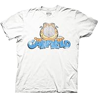 Ripple Junction Garfield Distressed Retro Adult Crew Neck T-Shirt