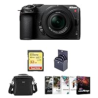 Nikon Z 30 DX-Format Mirrorless Camera with 16-50mm Lens, Bundle with Corel PC Photo & Video Editing Software Suite, 32GB SD Memory Card, Bag, 46mm UV, CPL and ND Filters