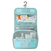 Small cosmetic bags, Makeup bags travel Wash bag Waterproof Simple Portable Multi-function Large capacity Storage Toiletry bag for women-blue A 24x9.5x20cm(9x4x8inch)