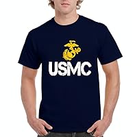 USMC US Marine Corps People Fashion Clothing Best Friend Xmas Men's T-Shirt Tee XXXXX-Large Navy Blue
