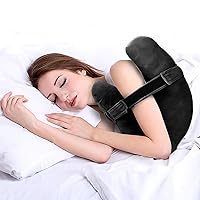 Shoulder Surgery Pillow, Super Soft Rotator Cuff Pillow for Sleeping, Relief from Shoulder Pain or Frozen Shoulder, for Post-Op Comfort, Arm & Shoulder Support & Healing(Midnight Black)