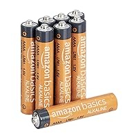 Amazon Basics 8-Pack AAAA Alkaline High-Performance Batteries, 1.5 Volt, 3-Year Shelf Life