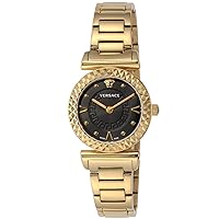 Versace Minivanity Women's Wristwatch, gold, Watch Black Dial
