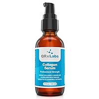 NEW! Collagen Serum - Pure Marine Collagen, Argireline, Hydrolized Rice Protein & Natural Extracts - Anti-aging treatment lifts and plumps skin - 1 fl oz