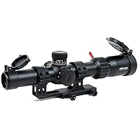 AT3 Red Tail Rifle Scope Illuminated BDC Reticle - 1-4x or 1-6x Magnification