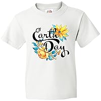 inktastic Earth Day- Yellow Flowers in Watercolor Youth T-Shirt