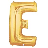 Betallic Large E Shaped Balloon, 40 Inch, Gold