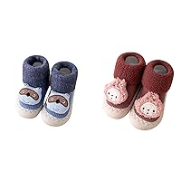 Infant Toddle Footwear Winter Toddler Shoes Soft Bottom Indoor Non Slip Warm Cartoon Animal Floor Socks Shoes 8 Month Old Baby Girl Clothes