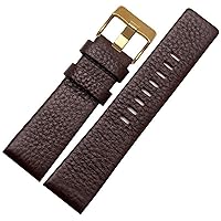 22mm 24mm 26mm 28mm 30mm Genuine Leather watchband for Diesel DZ7259 DZ7256 DZ7265 Watch Strap (Color : 8mm, Size : 30mm)