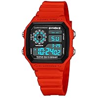 Mens Sports Watch, LED Screen Military Watches, Stopwatch, Luminous Night 30M Waterproof Digital Watch for Mens