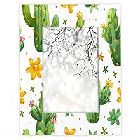 Plants 5x7 Picture Frame by Plexiglass Made of Solid Wood,Display Pictures 11x14 for Tabletop Display and Wall Hanging-1 pack, Cactus Photo Frames