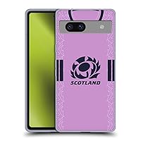 Head Case Designs Officially Licensed Scotland Rugby Away 2022/23 Crest Kit Soft Gel Case Compatible with Google Pixel 7a