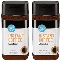Amazon Brand - Happy Belly Classic Roast Instant, 7 ounce (Pack of 2)