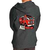 All Fired Up Toddler Full-Zip Hoodie - Fire Truck Toddler Hoodie - Graphic Kids' Hoodie