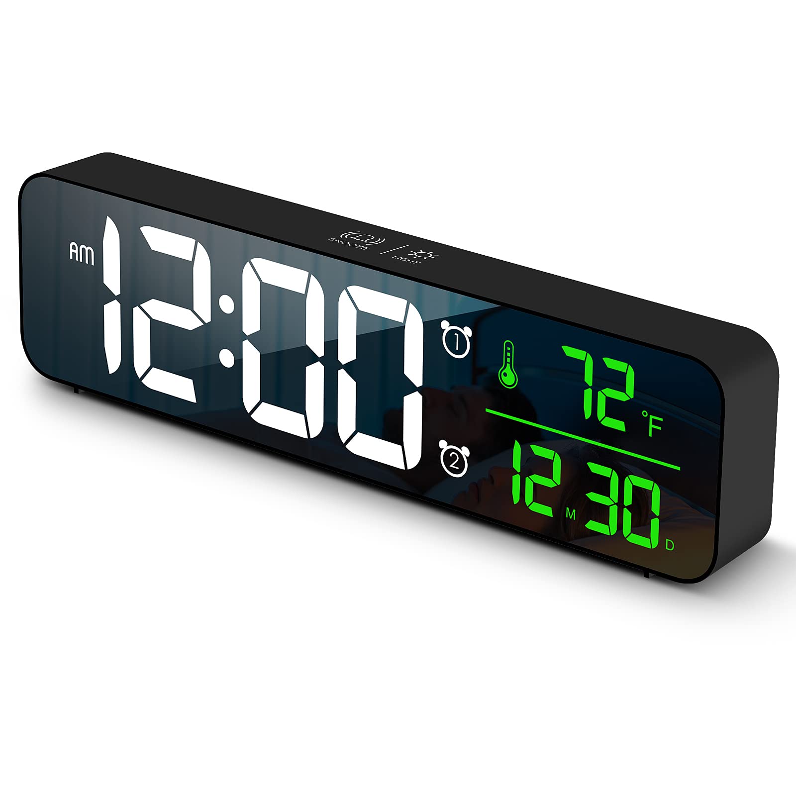 Mua Digital Clock Large Display Alarm Clock for Living Room Office ...