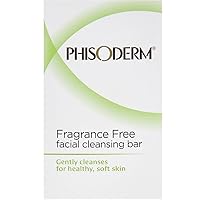 pHisoderm Facial Skin Cleansing Bar, Fragrance Free, Value Double Pack