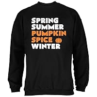 Old Glory Spring Summer Pumpkin Spice Black Adult Sweatshirt - X-Large