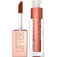 Maybelline Lifter Gloss, Hydrating Lip Gloss with Hyaluronic Acid, High Shine for Plumper Looking Lips, Copper, Terracotta Neutral, 0.18 Ounce
