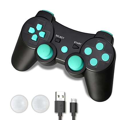 CFORWARD Controller, Controller Wireless, Remote, Wireless Rechargeable Gamepad Dual Vibration Remote Joy stick Compatible for 3