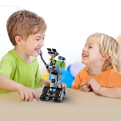 Johnny 5 Robot Building Block Set, Short Open Circuit Johnny Five Robot Model Toys, Compatible for Lego, STEM Educational Gift Set for Age 6 7 8 9 10 11 12+ Boys & Girls(370 Pcs)