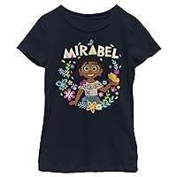 Disney Pixar Encanto Mirabel Floral Butterflys Girls Standard T-Shirt