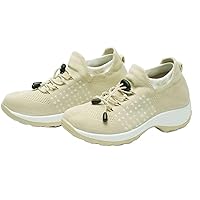 Comfort Orthowear Shoes, Comfortwear Ortho Stretch Cushion Shoes for Women Comfort Wear, Orthopedic Sneakers Breathable Slip-On Lightweight Casual Platform Shoes