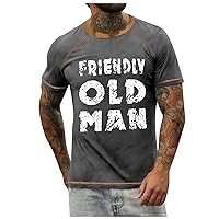 Tshirts Shirts for Men,Men's Street Muscle Short Sleeve Print Personality T-Shirt Summer Casual Tee Tops