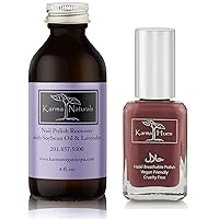Halal Nail Polish Certified - Truly Breathable Cruelty Free and Vegan with Soybean Lavender Nail Polish Remover, Acetone free