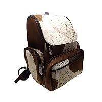 Backpack Cowhide Hair On | Brown And White Handmade Back Pack